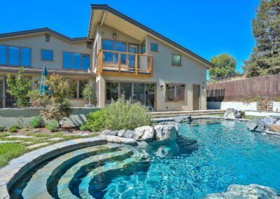 Custom built home with pool