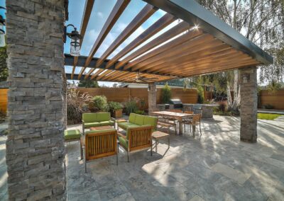Patio with seating