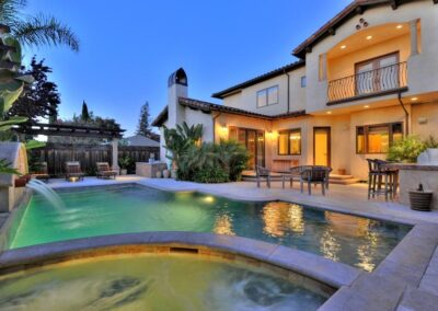 Backyard pool and patio