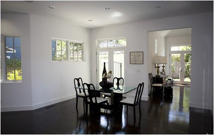 Dining area in modern home