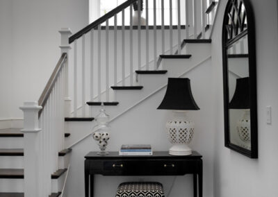 Black and white stair case