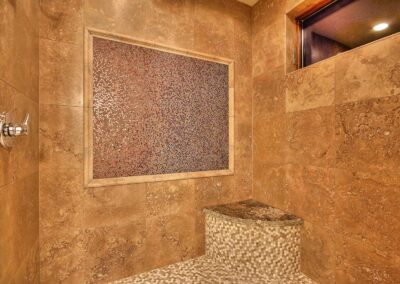 Custom mosaic shower
