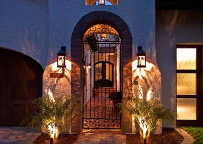 Custom built home with gated entry
