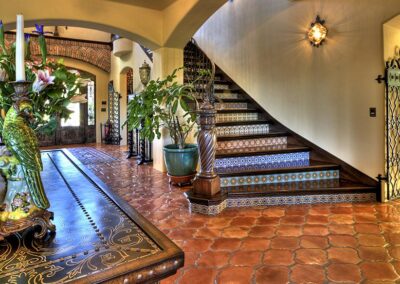 Spanish tile staircase