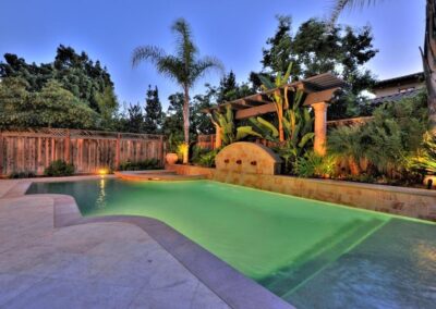 Landscaped pool
